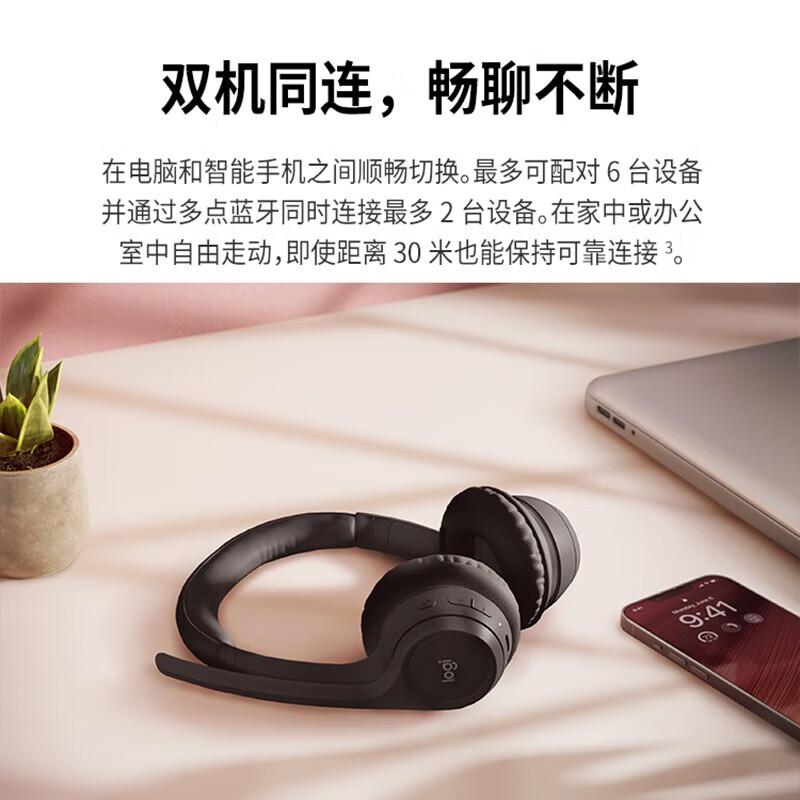 Logitech Zone 300 Wireless Noise-Cancelling Headset with Mic