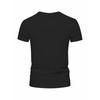 European sizes Men's Short-Sleeve T-Shirt, Stylish Letter Print, Casual Crew Neck, Breathable Sport Top, Comfortable, Fashionable Streetwear