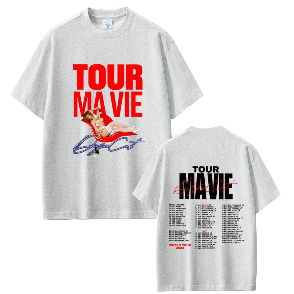 Rapper Doja Cat World Tour 2026 T-shirt Unisex Women Hip Hop Retro Oversized Streetwear Unisex Fashion Casual Soft Cotton T Shirts