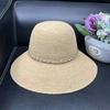 Japanese Raffia Big Edge Straw Hat Women's Summer Travel Sun Protection Sun Hat Seaside Beach Hat Bucket Hat Shows Small Face