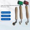 Seam Roller, Welding Handheld Brass Press Wheel With Ergonomical Handle, High Temperature Resistant Dual Bearing Hand Pressure Roller, Welding Tool
