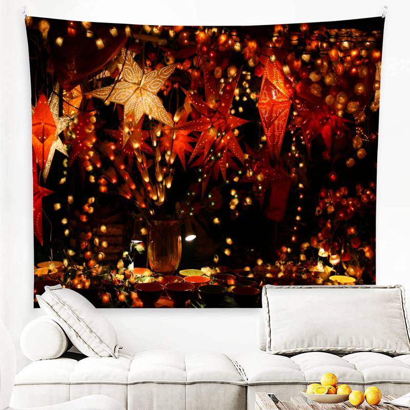 

Праздничный подарок Рождественская елка гобелен настенный художественная комната украшение стены фон ткань красивое украшение дома гобелен 100x75cm