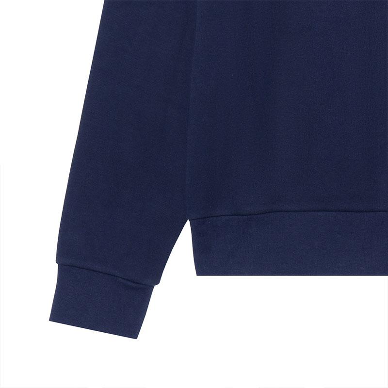 Polo Ralph Lauren FW23 Solid Color Small Pony Logo Embroidered Crew Neck Long Sleeve Fleece Sweatshirt Men sweatshirt Navy-Blue MNPOKNI16821901-410