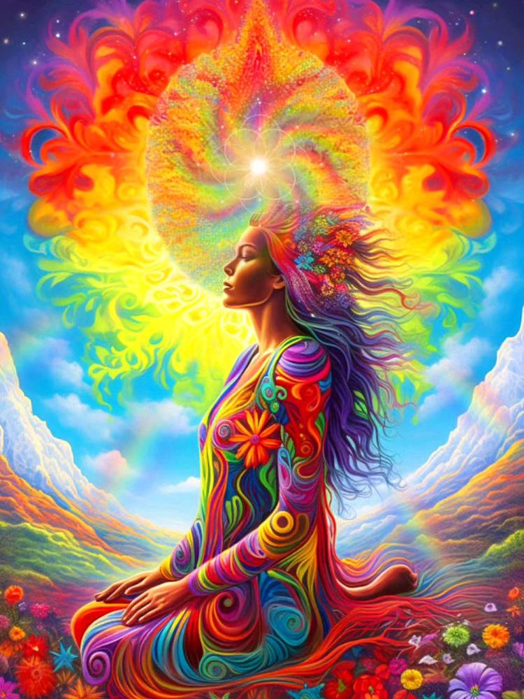 5D New Women's Art Flower Diamond Round Square Diamond Painting Gift Full Diamond Embroidery Mosaic Picture Home Decoration Art