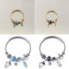 Stainless Steel Bracelet For Women With Bunny Pendant Elegant Jewelry For Gift Giving