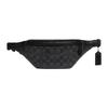 New Canvas With Leather Crossbody Bag, Sling Bag, Fanny Pack Large Men's Black C7700-CHR