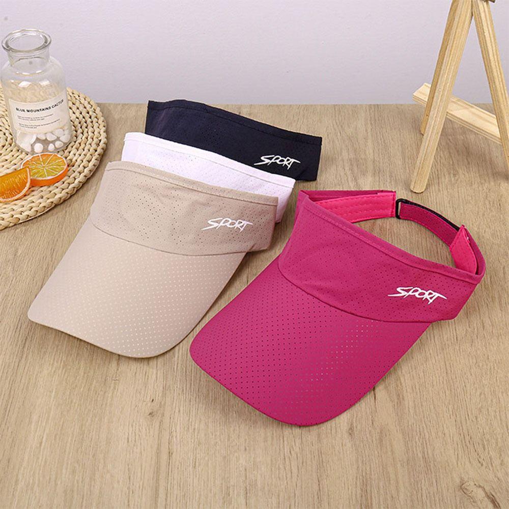 Hat For Women Solid Color For Men Wide Brim Sports Korean Style Hat Empty Top Hat Women Cap Sun Hat
