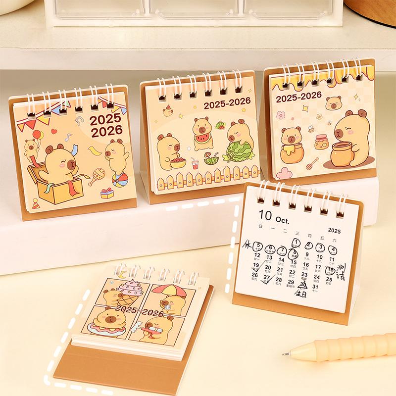 Creative Coil Calendar Planner 2026 Mini Simple Calendar Small Desk Calendar Desktop Decoration Office Stationery