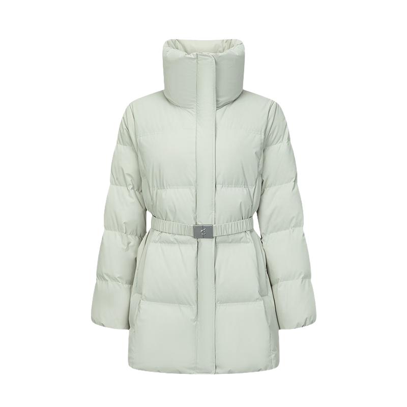 

Aiyilai Women s Mid-Length Belted Lapel Down Jacket XL