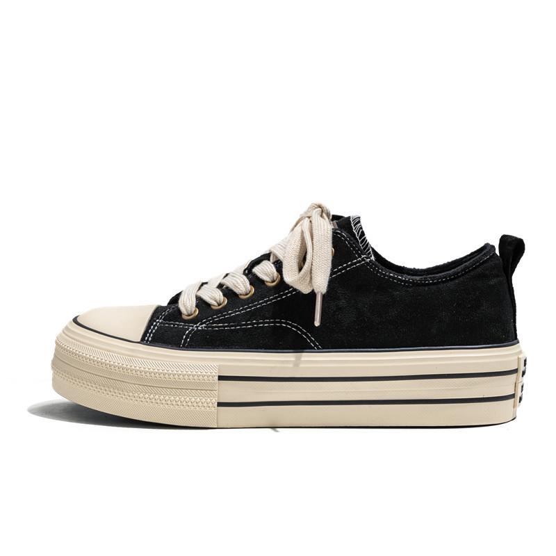 Fashion 2024 Hot sale Classic Black Canvas Shoes Men Spring Summer Platform Canvas Sneakers Men Comfort Low-top Mens Vulcanized Shoes