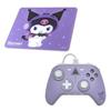 Allone Sanrio Characters Kuromi Gaming Glass Mouse Pad PC Controller Set 38.5933cm Computer Game Tempered Purple Rapid Fire Function Wired Connection