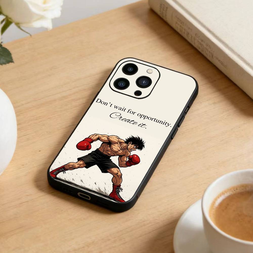 Anime Baki H-Hanmas   Phone Case For iPhone 17 16 15 14 13 12 Max Plus Silicone Black Cover