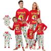 Christmas Print Cute Family Set Pajamas, Home Clothes, Family Set Long Sleeve Top Pants Set