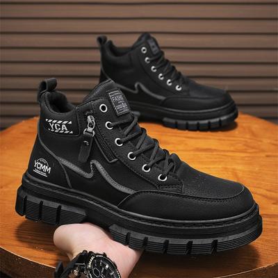 Martin Boots High-top New Winter British Style Retro Medium-top Thick-soled Heightening Casual Short Boots