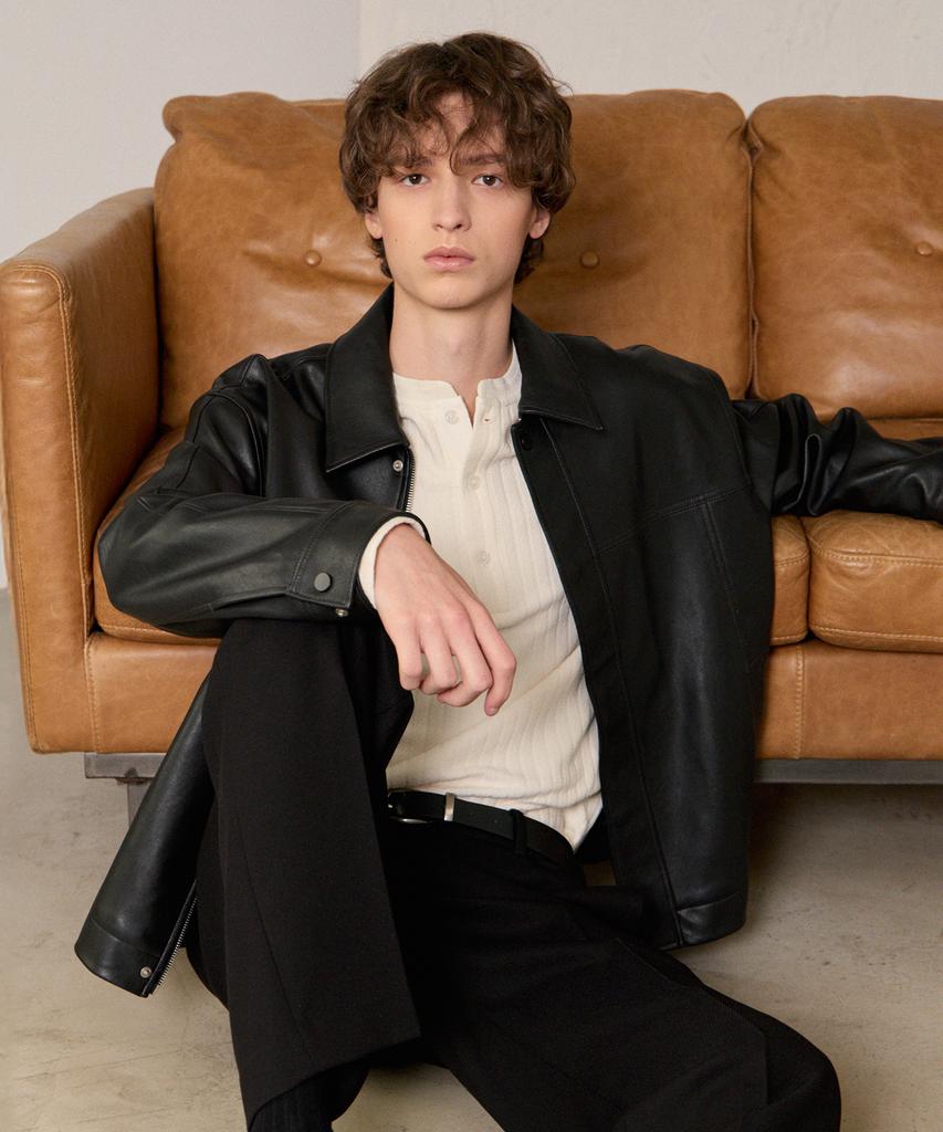 Mindbridge [Couture] Leather Half Blouson