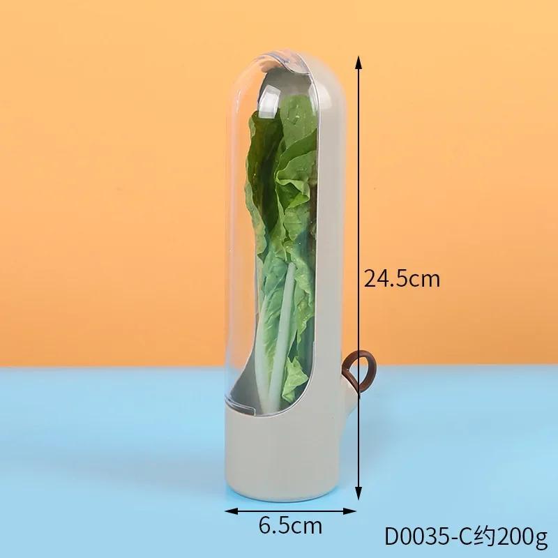 

Saver Pod Container Refrigerator Herb Crisper Vegetable Preserving Bottle Keep Herb/Cilantro/Mint/Parsley/Asparagus Fresh Home 1-tier