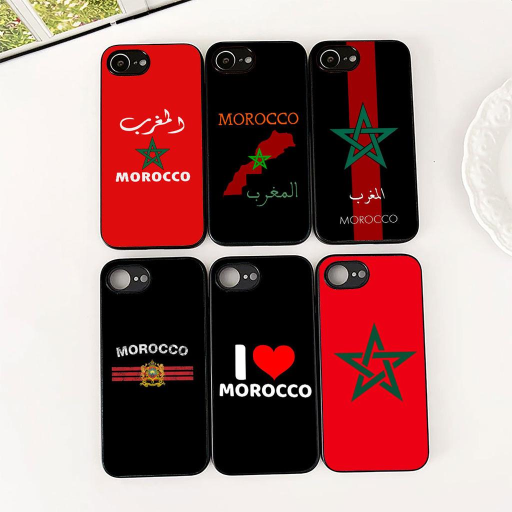 Cover per Telefono con Bandiera del Marocco per Apple iPhone 17 14 15 16 Plus Pro Max 16E ProMax + 16Plus 14+ 16+ Custodia Protettiva