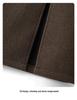 Coffee-colored Retro Wool A-line Midi Skirt, Women's Autumn/Winter 2025, Suit-style with Slit and Hip-hugging Fit