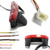 Brake Tail Light LED License Plate Motorcycle Fit for Bobber Cafe Racer Clubman Road  Touring Sportster XL 883 1200 Cafe