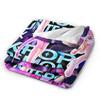 Kpop Demons Huntrix Hunters Flannel Blankets Rumi Mira Joey Creative Throw Blanket for Bedspread 125*100cm Rug Piece Soft