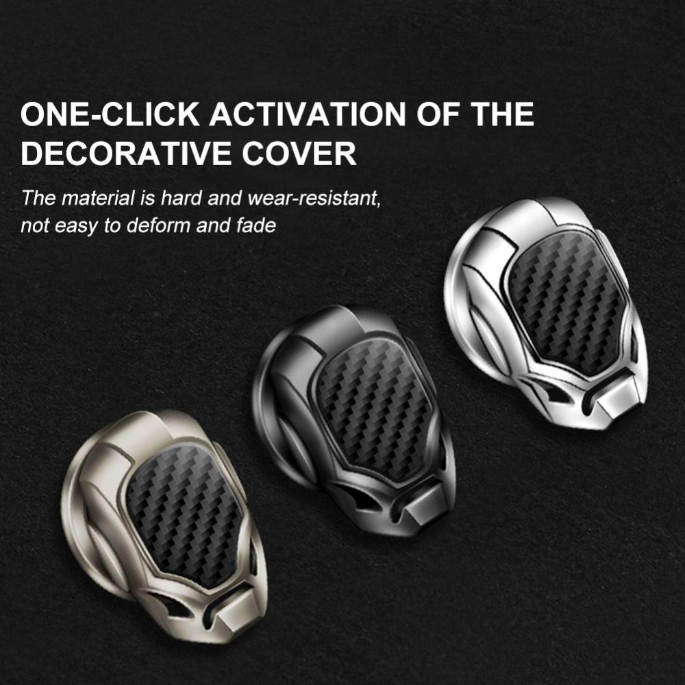 Decoration Protective Cover Start Stop Button Engine Ignition Button Cover Car Interior Protector