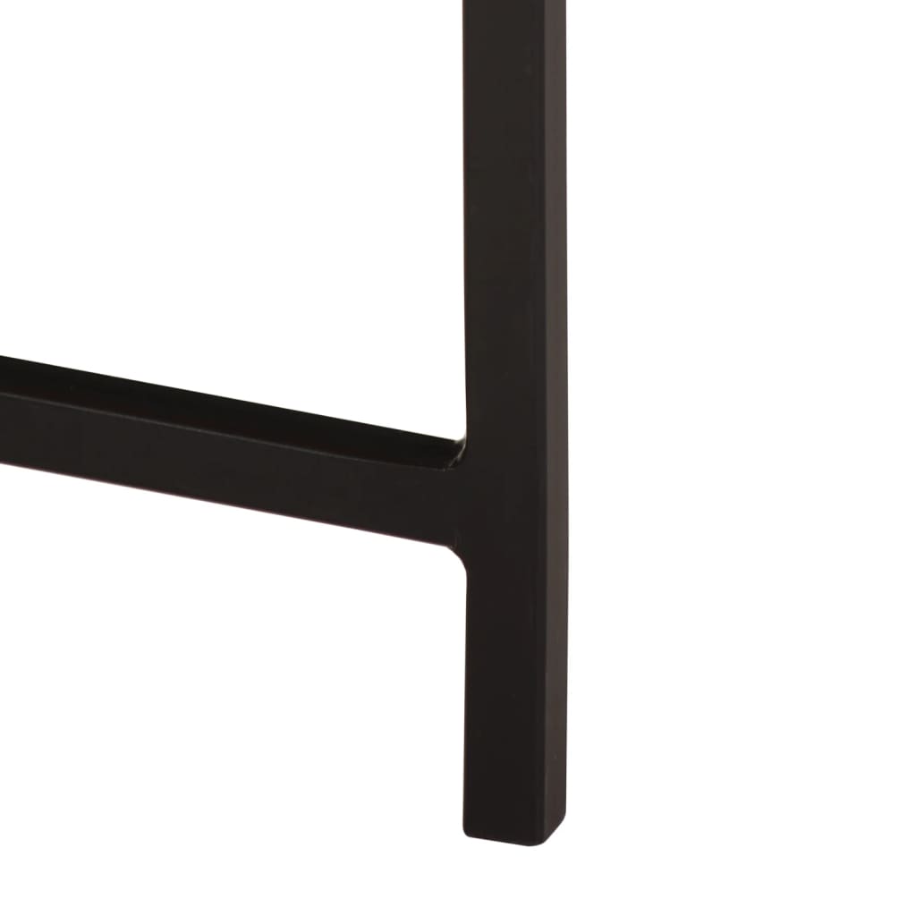 Coffee Table 35 X 35 X 45 Cm Solid Mango Wood and Iron