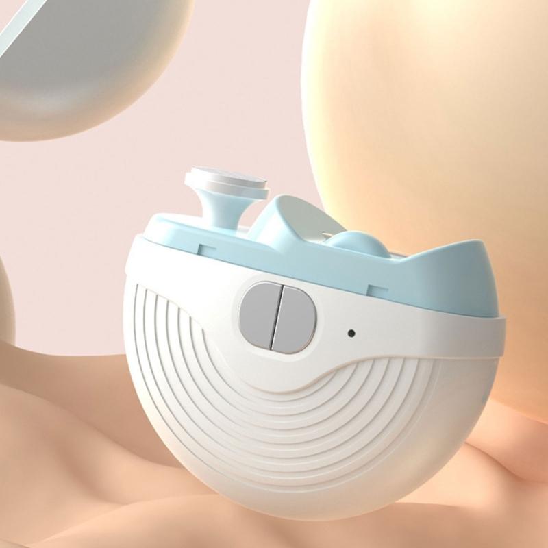 Rechargeable Nail Clippers Grinder With 360Degree Rotating Head 3Speed Mode LED Light For Professional Home Manicures