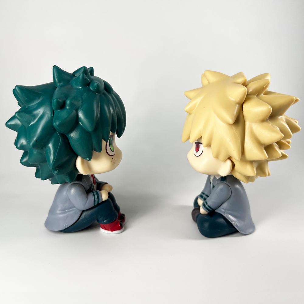 HEISS 10cm Boku no Hero Academia Anime Figur Midoriya Izuku Actionfigur Bakugo Katsuki Figur Sammlung Spielzeug