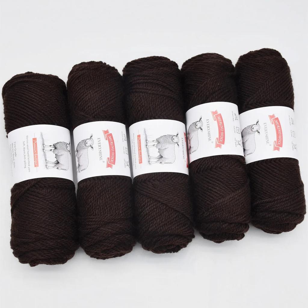 5 szt. Przędza z wełny merynosów Wielokolorowa Gruba Robótka Ręczna Materiały Miękka i Ciepła 500g/1.1lb Łącznie Ręczne Dzierganie i Szydełkowanie Materiały do Rękodzieła DIY