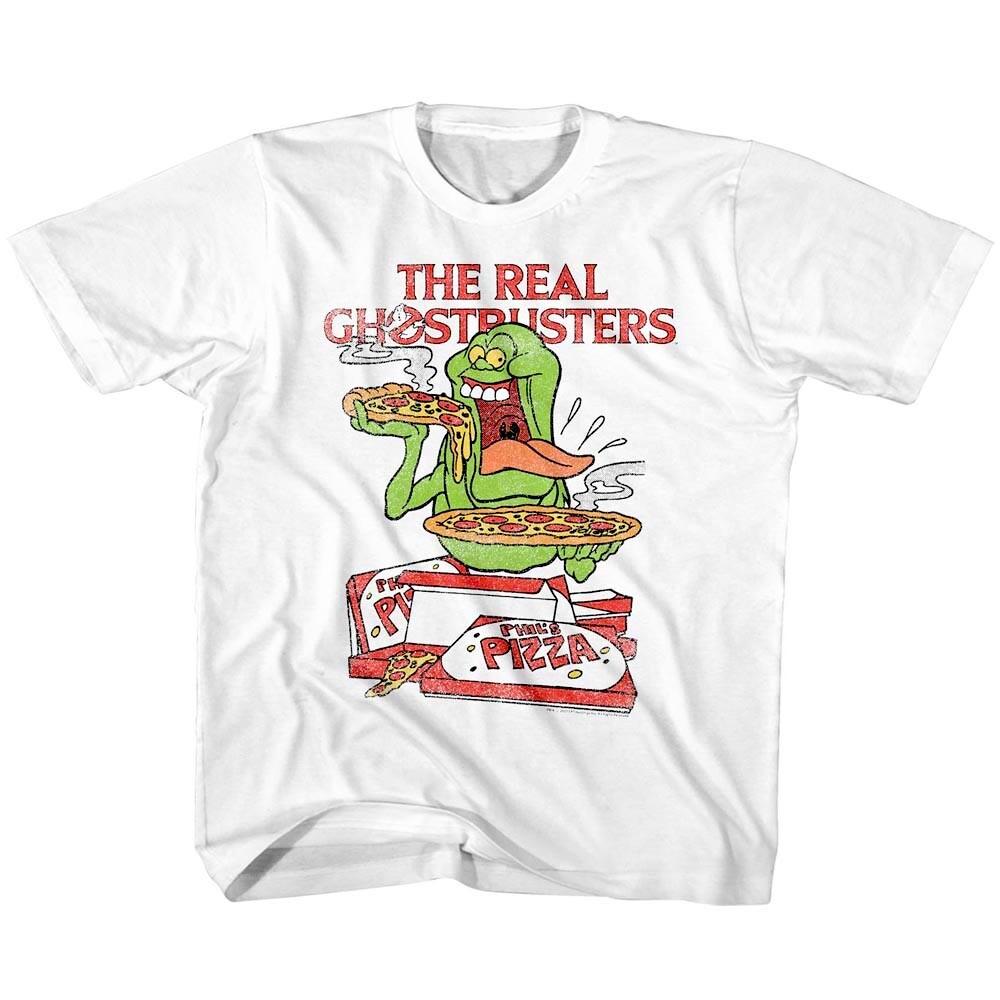 Ghostbusters Slimer Pizza Kids T Shirt Vintage Phil Pizza Toddler Youth L