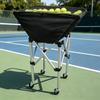 Folding Tennis Ball Trolley Foldable Tennis Ball Trolley Mobile Pickleball Basket Wheeled Large Capacity For Coaches Training