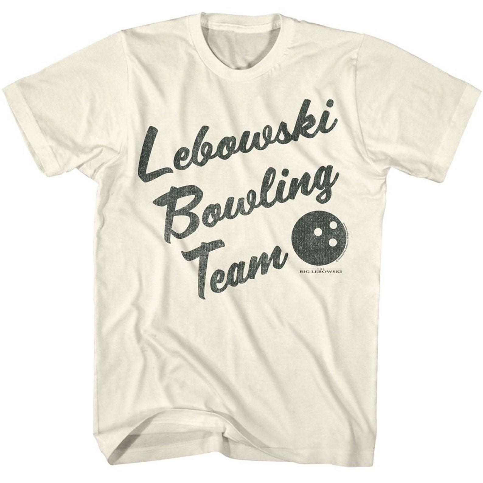 Big Lebowski Bowling Team Natural T-Shirt 2XL