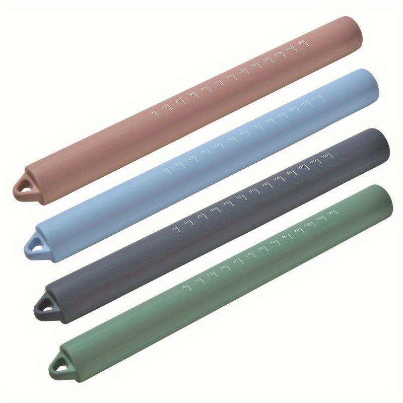 Baking Integrated Silicone Rolling Pin for Household Use with Scale Kneading Pin Silicone Flour Stick Dumpling Skin Tool