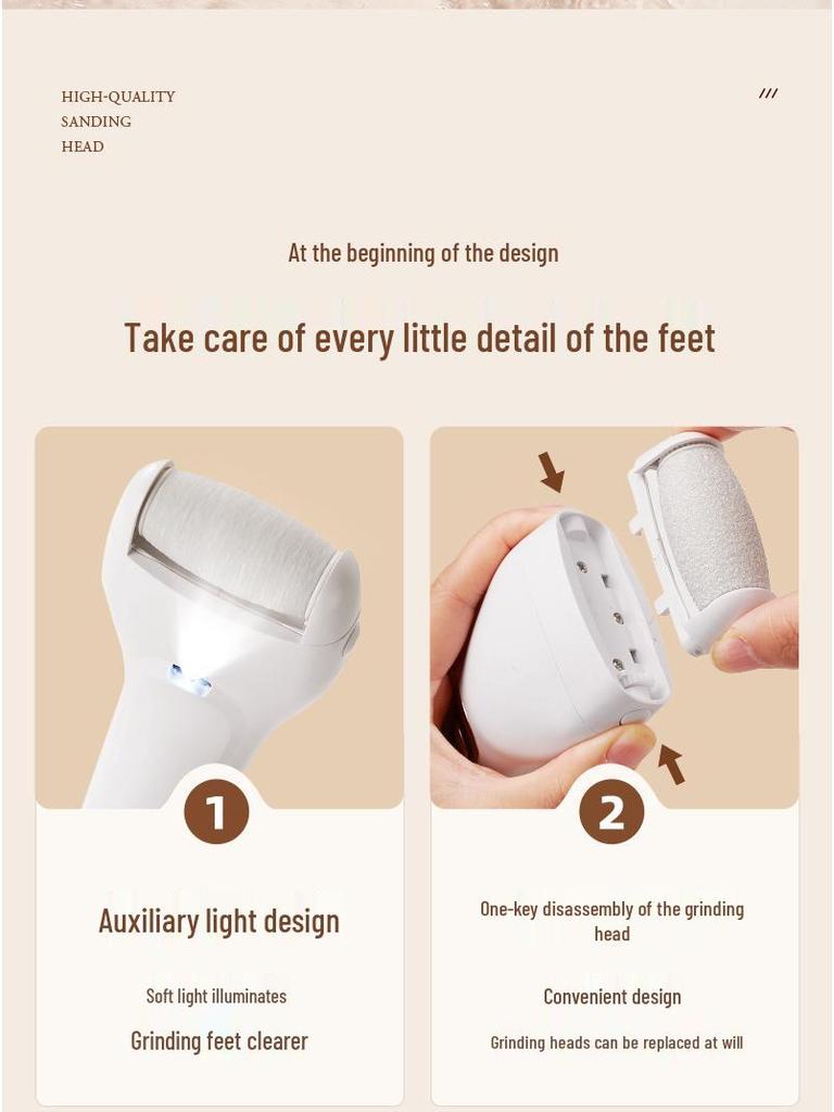 Electric Callus Remover Foot Care Machine L-549S – Digital Display, Three-Speed Foot File