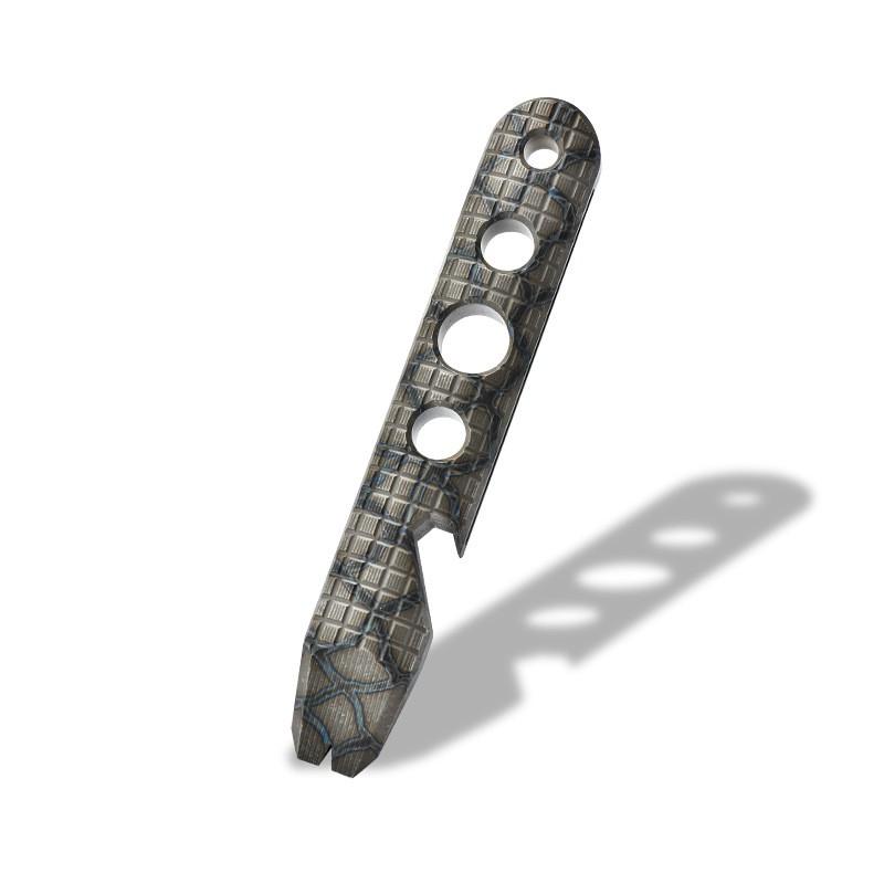 Titanium Multi-Tool Pry Bar Bottle Opener Camping Survival Tool Flat End Round Outdoor Gear