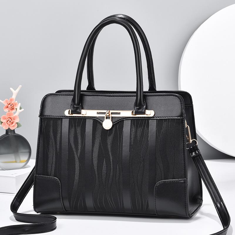 New Red Large Capacity Handbag For Women,Simple Shoulder Bag For Mother Wedding Daily