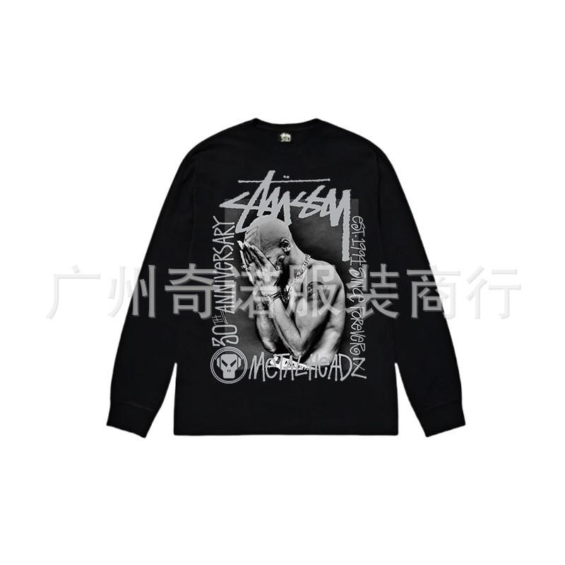 Unisex Heavyweight Cotton Long Sleeve Crewneck Sweatshirt Casual Wear Oversized Fit 300-350gsm