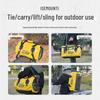 ISE MOUNT Waterproof Motorcycle Rear Seat Bag - Large Capacity, Convertible Backpack/Shoulder Bag for Outdoor Travel and Cycling.