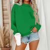 Women's Casual Fashion Round Neck Long Sleeve Sweatshirt With Pockets