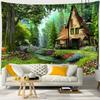 Magnolia Flower Tapestry Bohemian Style Hippie Art TV Background Wall Hanging Room Bedroom Living Room Decor