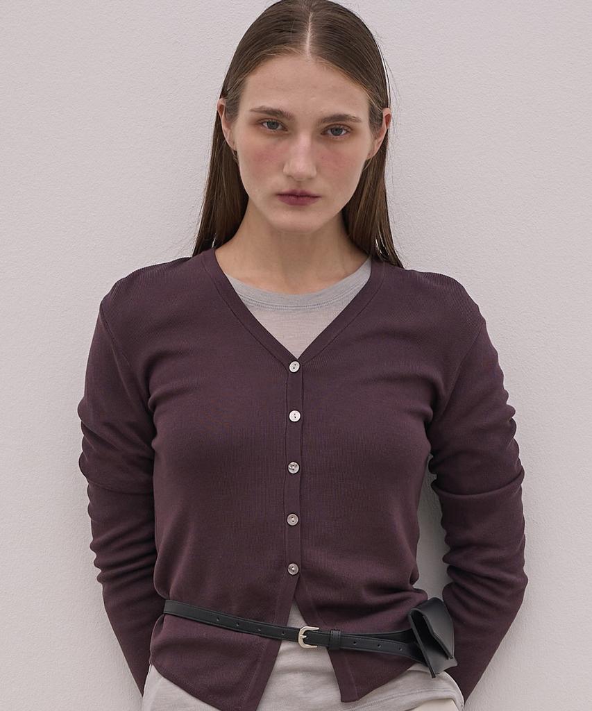 ELLIOTI V-Neck Knit Cardigan_4Color