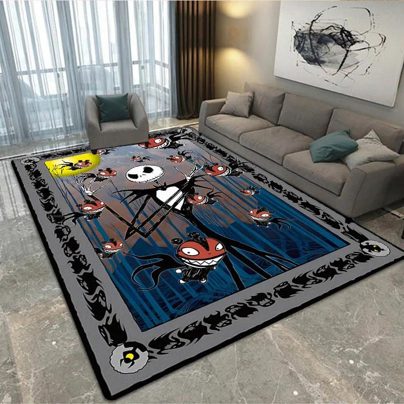 Halloween The Nightmare Before Christmas Teppich Wohnzimmer Schlafzimmer Teppich Rutschfester Teppich Zuhause Schlafzimmer Dekoration Geburtstagsgeschenk