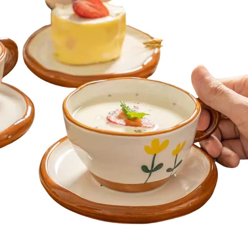 

Duoli Ceramic Coffee Mug and Saucer Set