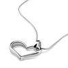 Simple Love Pendant Necklace Platinum-Plated Women'S Collarbone Chain Jewelry