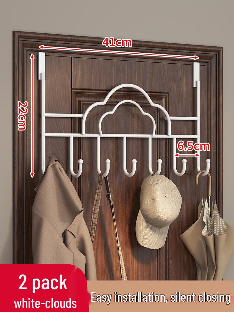 Door-Mounted Hook & Storage Rack for Clothes, Coats, and More