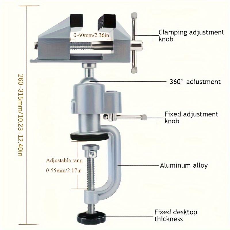 360° Roterande Bordstång i Aluminiumlegering - Universell Liten Bordstång För Alla Dina Projekt!