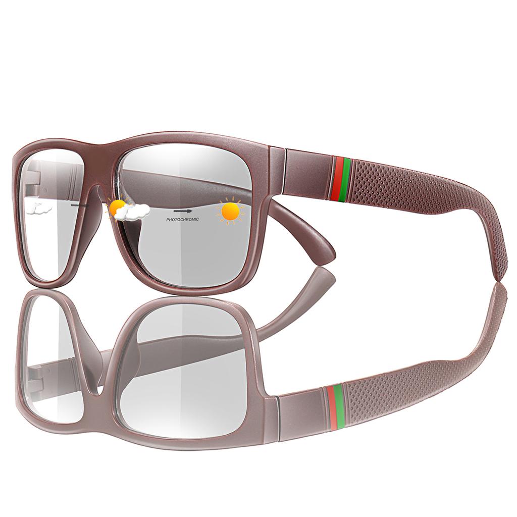 Photochromic Sunglasses for Men Women Classic Square Shades Outdoor Sports Cycling Color Change Dark Eyewear