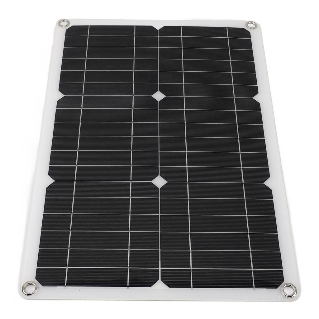 18V 20W Portable Solar Panel Semi Flexible Monocrystalline Waterproof Solar Charge Panel for