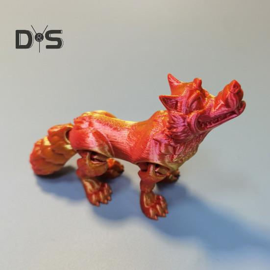 Figura de Lobo Impresa en 3D Accesorio de Fotografía Aspecto Realista Color Vibrante Estatua de Lobo Animal Juguete para Aliviar el Estrés para Adultos Niños
