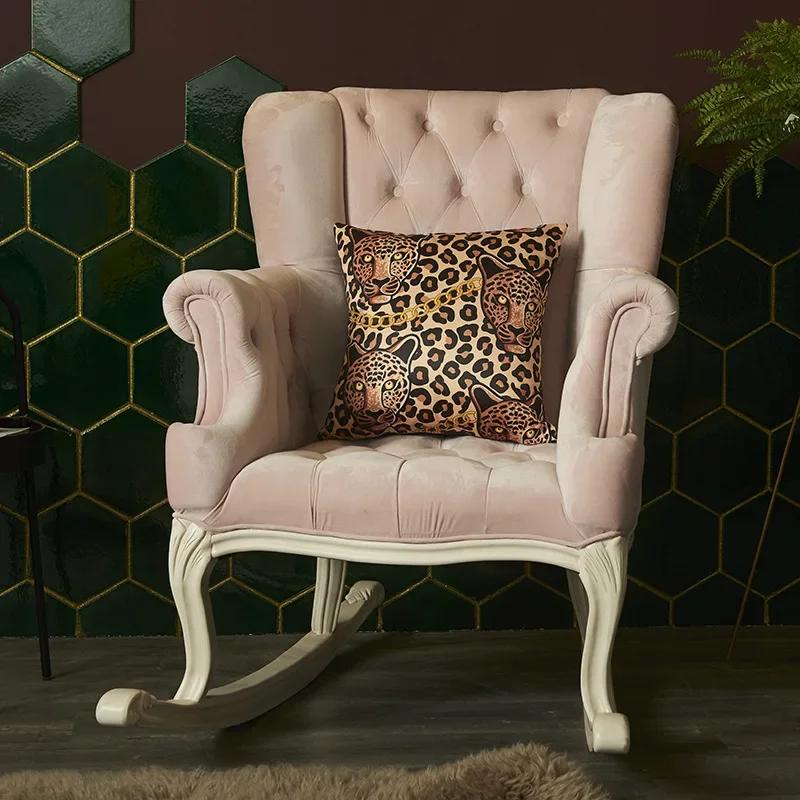 Leopard Pattern Cushion Cover Exciting Tiger Panther Pillow Case Silk Pillowcases Sofa Throw Pillow Pillowcase Home Decorative 450450mm 1713₽